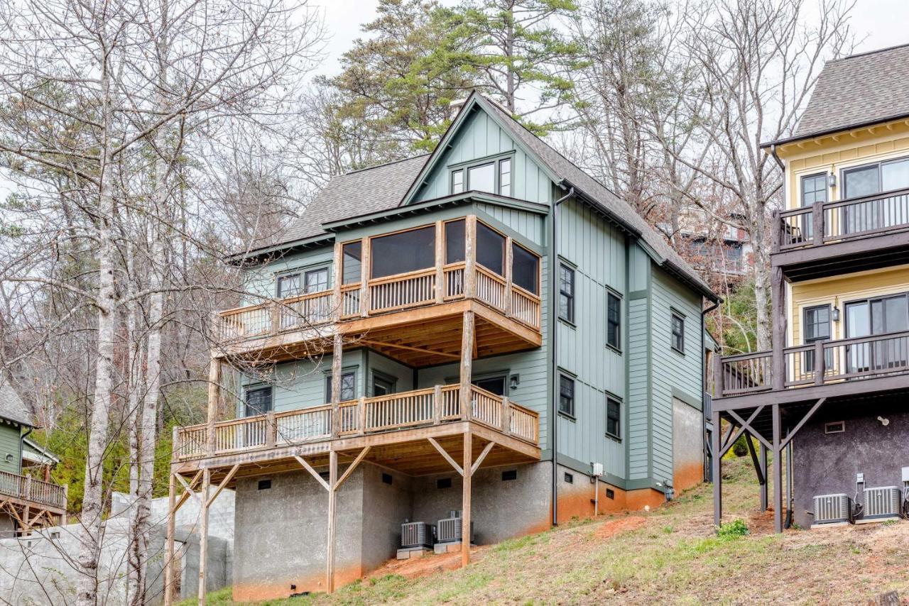 Cullowhee Home With Game Room, Wraparound Decks Exterior photo